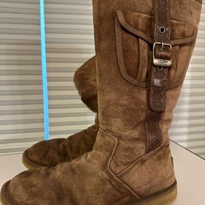 UGG Cream Shearling Lined Boots